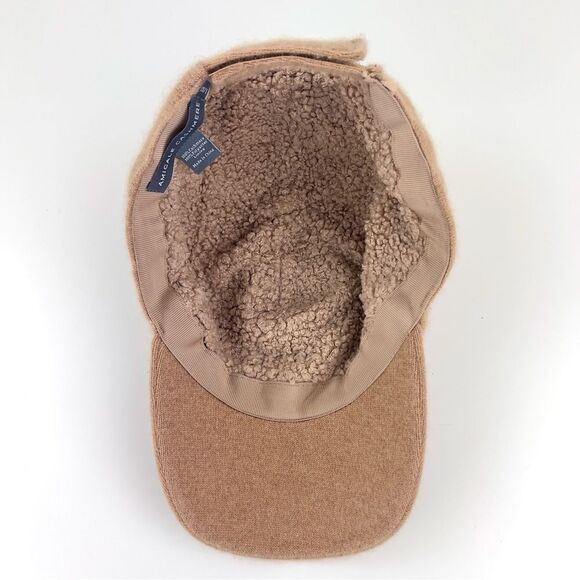 Amicale Cashmere Knit Cashmere Baseball Cap Size L/XL